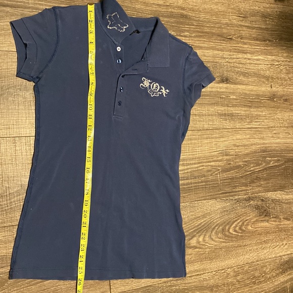 Vintage Fox Racing Short Sleeve Polo in Blue with Silver Graphics Size Medium - Picture 8 of 12